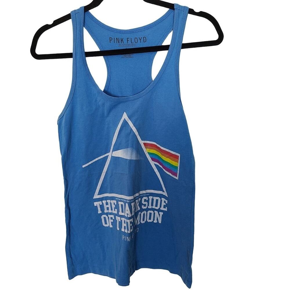 Pink Floyd Womens Racerback Tank Top Size L Dark Side Of The Moon Graphic Band T